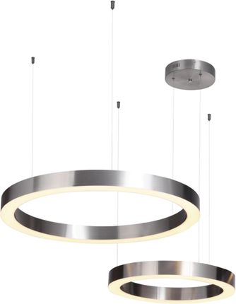 Step Into Design Lampa wisząca CIRCLE 40+60 LED nikiel na 1 podsufitce