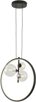 Step Into Design Lampa Wisząca Orion Ring Led Czarny 40 Cm (Iof3_844)