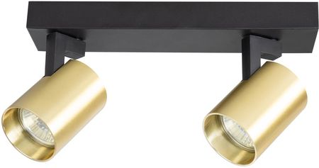 Milagro - Lampa Sufitowa Volf 2Xgu10 Czarny/Złoty (Ml0680)