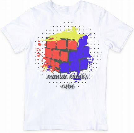 Rubiks Koszulka z kostką rubika Rozm S Męska T-shirt Męski Tshirt
