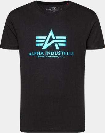 Alpha Idustries T-shirt Basic Folil Print 100501FP black/blue