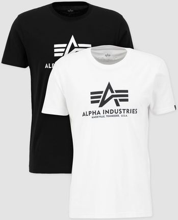 Alpha Industries T-shirt Basic 2-PACK czarno/biały