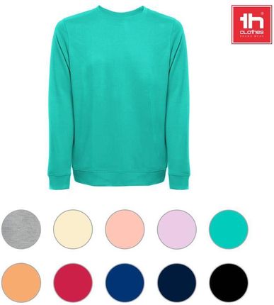 THC COLOMBO. Bluza (unisex) z włoskiego materiału frotte bez zapięcia