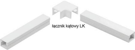 Stasiński Osprzęt Do Listew Elektroinstalacyjnych Łącznik Kątowy Biały Lk 20X14 28812