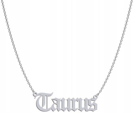 Naszyjnik Srebrny Byk Taurus Znak Zodiaku Łańcuszek 925 ŻYCZENIA GRATIS