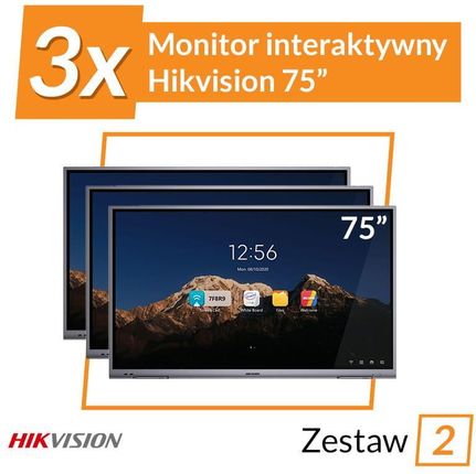 Hikvision 2X Monitor Interaktywny 75” (INC_2)
