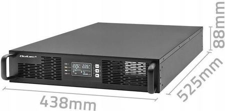 Стійка ДБЖ Qoltec 2.4kVA 2400W Онлайн РК-дисплей Power Factory 1.0 SINUS - фото 6