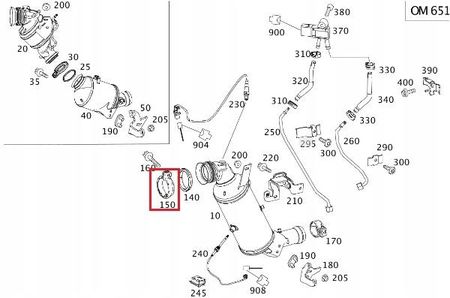Mercedes Opaska Obejma Rury Wydechowej A0009958902 - Opinie