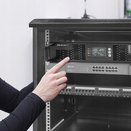 Стійка ДБЖ Qoltec 1kVA 1000W Онлайн РК-дисплей Power Factory 1.0 SINUS - фото 5