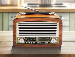 Zdjęcie Radio przenośne z podświetleniem LTC OLZA RETRO Bluetooth USB - Alwernia