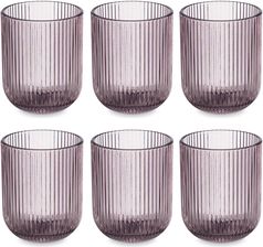 Vivalto Niskie Szklanki Do Wody Lines Z Ryflowanego Szkła Zestaw 6szt. 270ml