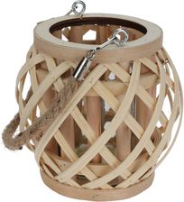 Zdjęcie Home Styling Collection Bambusowy Lampion Z Jutowych Uchwytem Naturalny - Zabrze