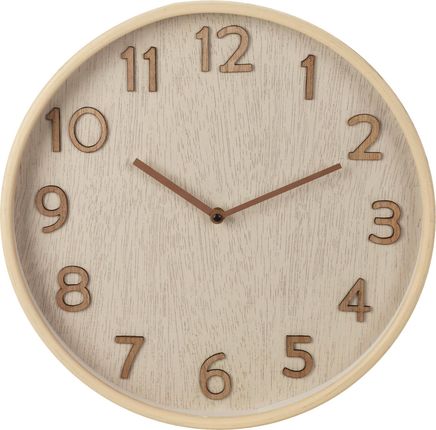 Marka Niezdefiniowana Zegar Ścienny O Wyglądzie Drewna 38x5cm