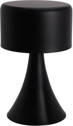 Marka Niezdefiniowana Metalowa Lampka Stołowa Czarna 12x21cm