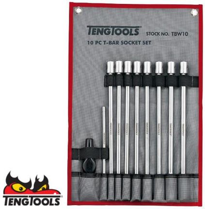 Tengtools Zestaw kluczy nasadowych 3/8 z pokrętłem poprzecznym TBW10 178791000