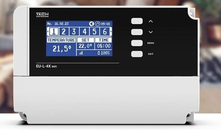 TECH LISTWA DO STEROWANIA OGRZEWANIA PRZEWODOWO-BEZPRZEWODOWA L-4X WIFI (8 SEKCJI)