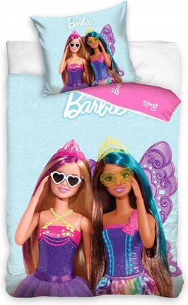 Barbie Komplet Pościeli Dziecięcej 160X200 Bawełna Dla Dziecka Barbi Poszewka 70X80