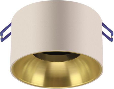 Struhm Oczko Dekoracyjne Okrągłe Tuba Pierścień Ozdobny Panama Biało Złoty 04271 (4271)