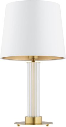 Argon Lampa Stołowa Hampton E27 Mosiądz Szczotkowanybiały (8540)
