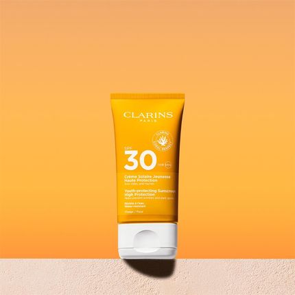 Clarins Youth-Protecting Sunscreen High Protection Krem Do Opalania Twarzy Spf 30 50Ml - zdjęcie 2
