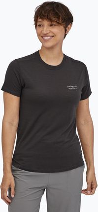 Koszulka damska Patagonia Cap Cool Merino Blend Graphic Shirt heritage header/black | WYSYŁKA W 24H | 30 DNI NA ZWROT