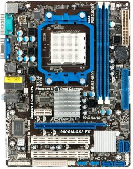 Материнская плата asrock 960gm gs3 fx какие поддерживает процессоры