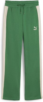 Spodnie dresowe damskie Puma ICONIC T7 zielone 62541186