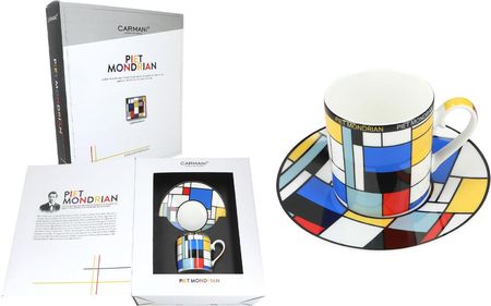 Carmani Komplet Filiżanka Ze Spodkiem P. Mondrian Composition A