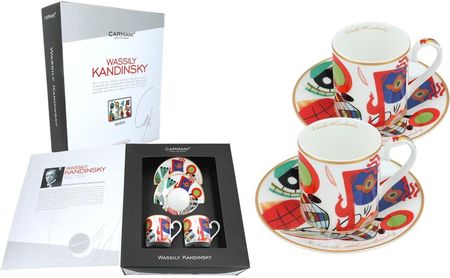 Carmani Komplet 2 Filiżanek Espresso Wassily Kandinsky Muses