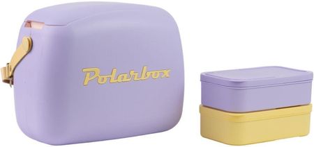 Polarbox Lunch Box Liliowy + Żółty 6L