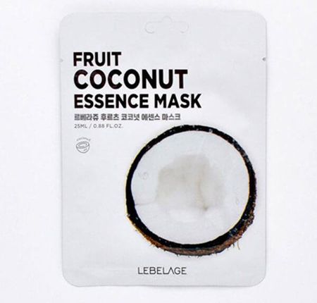 Maska w płacie nawilżająca z ekstraktem z kokosa Lebelage