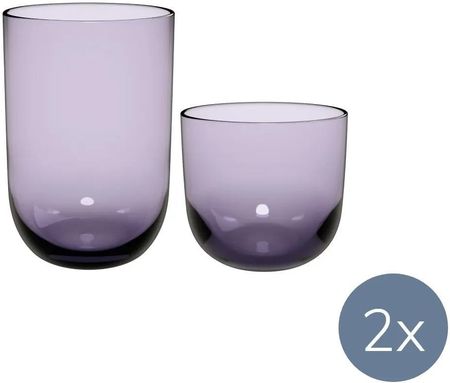 Like. by Villeroy&Boch Zestaw szklanek Glass Lavender dla 2 osób