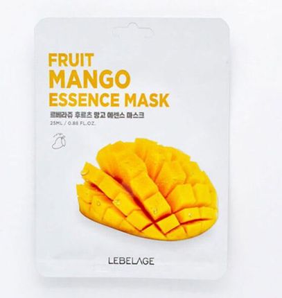 Maska w płacie łagodząca z ekstraktem z mango Lebelage