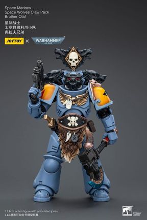 JoyToy Warhammer 40k Action Figure 1/18 Space Marines Space Wolves Claw Pack Brother Olaf 12cm