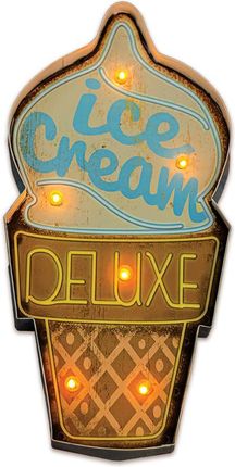 Forever Light Znak Metalowy Retro Led Ice Cream (Rtv100461)