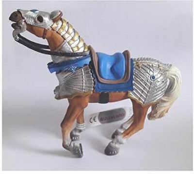 Bullyland Figurka Koń Wojenny Niebieskie Siodło