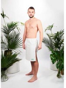 Spódnica na saunę dla mężczyzn w 100% naturalna bawełna Yeye Biały M