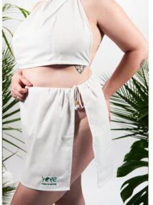 Spódnica na saunę XXL w 100% naturalna bawełna Yeye Biały XL