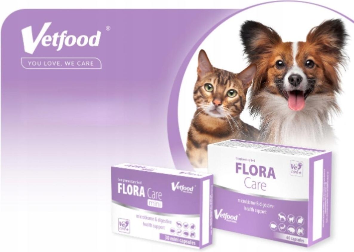 Vetfood Flora Care Mini 30 Kapsułek - Ceny i opinie - Ceneo.pl