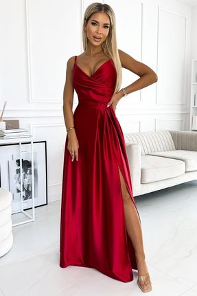 Numoco Sukienka Model Chiara 299-14 Red Satyna