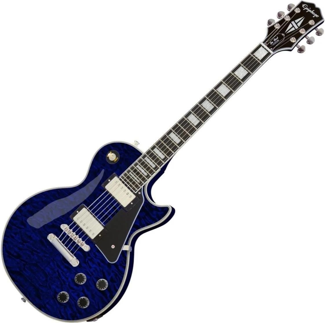 ギター Epiphone Les Paul Custom Quilt Epiphone Les Paul Custom Quilt Viper Blue エレキギター レス