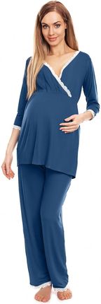 Peekaboo Piżama Ciążowa Model 0136 Blue