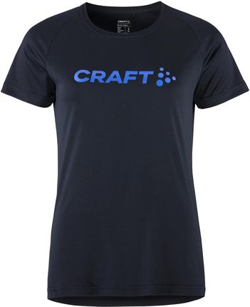 Damska Koszulka z krótkim rękawem Craft Core Essence Logo Tee W 1911785-396359 – Czarny