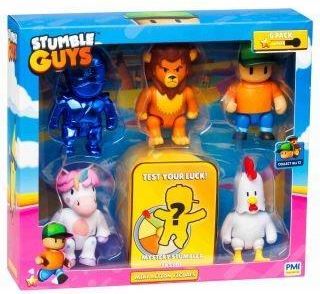 PMI Kids World Stumble Guys Mini Action Figures 6 Pack Deluxe Box A