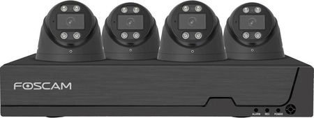 Foscam Fna108E-T4-2T Black Lan Ip-Zestaw Monitorujący 8-Kanałowy Z 4 Kamerami 3840x2160 Px