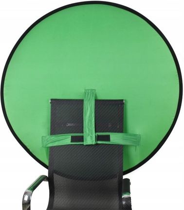 Green Screen Okrągłe Zielone Tło Chromakey na Fotel do Vlogów E-sport