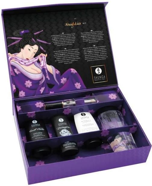 Coffret Aphrodisiaque Couple édition Black Naughtier Geisha Shunga - 5 Produits, Neuf