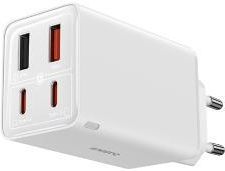 Baseus Gan6 Pro 2Xusb-C + 2Xusb 65W Biały