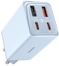 Zdjęcie Baseus Gan6 Pro 2Xusb-C + 2Xusb 65W Niebieski - Ciężkowice