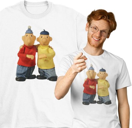 Koszulka Męska Bawełniana T Shirt Sąsiedzi dla sąsiada Pat I Mat XL